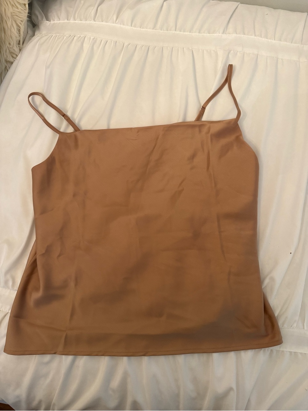 Women's Satin Cami Tank Top - Gold